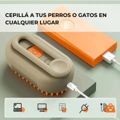 Limpia Mascotas Alegre: Cepillo a Vapor Sin Enredos