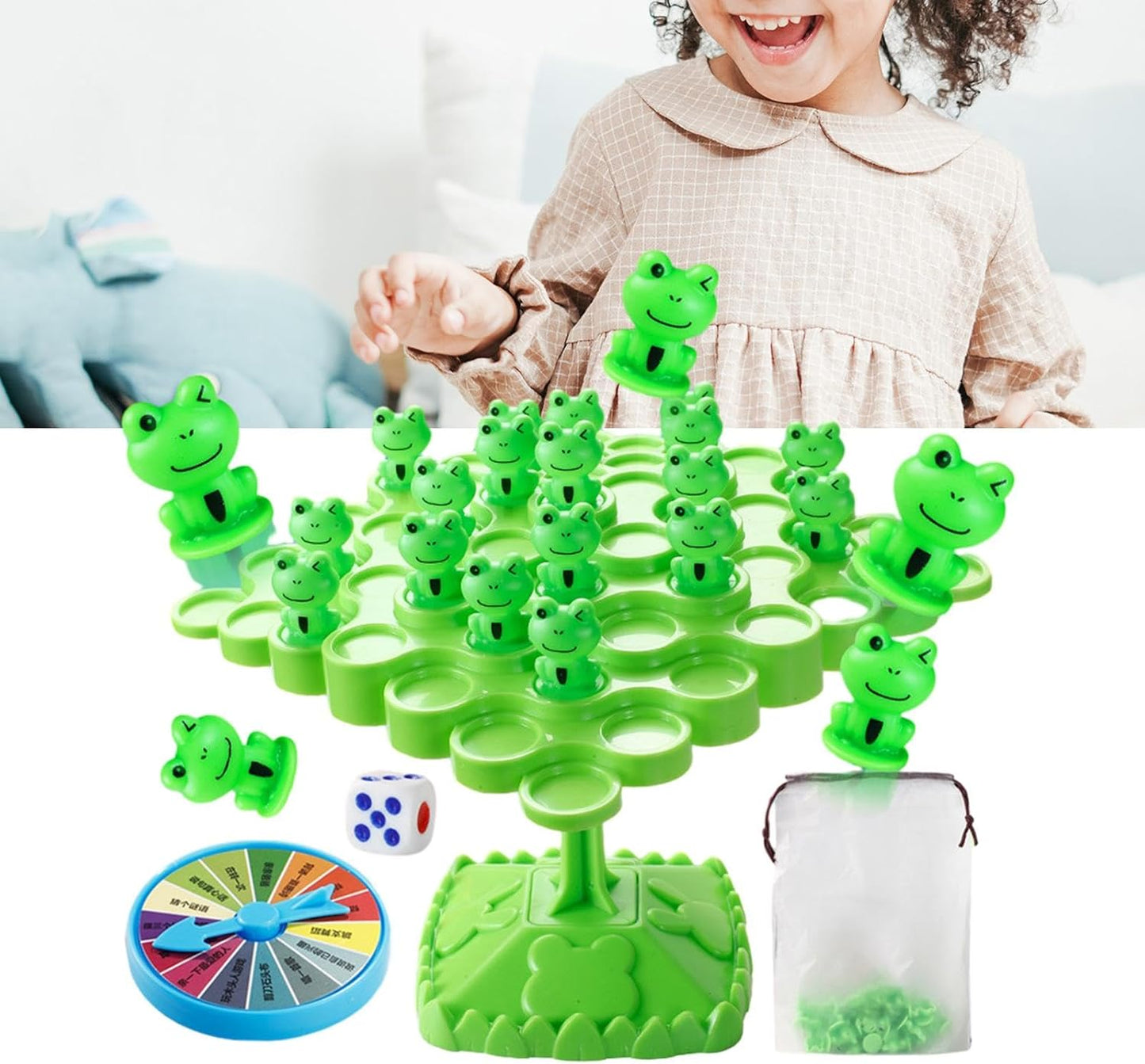 Juego de Mesa de Equilibrio Ranas