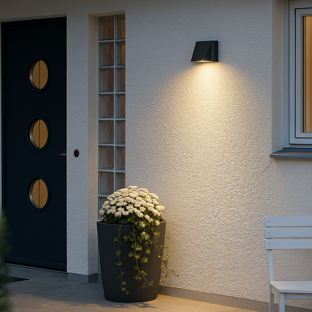 Pack de 2 Apliques Luminarias Triangulares LED 3W Luz Calida