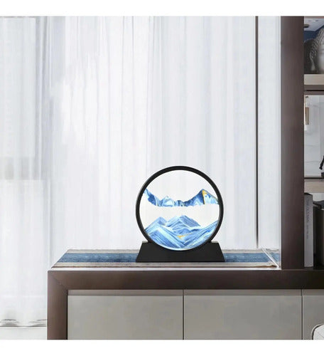 Adorno Arena Movediza Flotante Decoracion Circular 19,5x18cm Varios