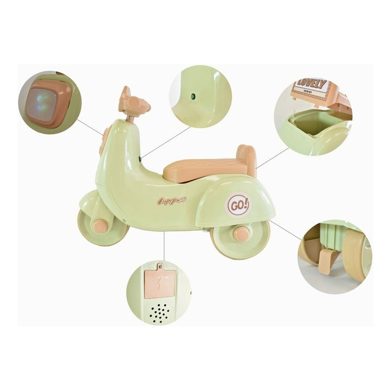 Triciclo Con Luz Y Sonido Buggy Moto Infantil Para Niños