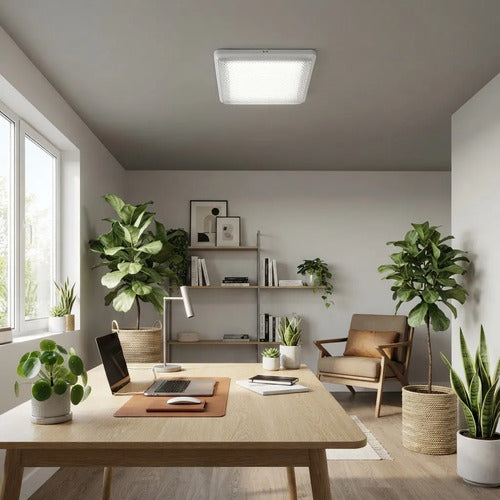 Panel Led Cuadrado 18w Luz Fría 7000k 24x24cm Plafón Blanco
