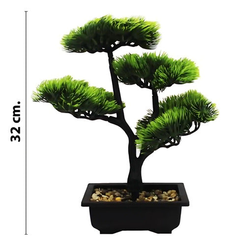 Arbol Bonsai Decorativo Artificial Con Maceta Verde