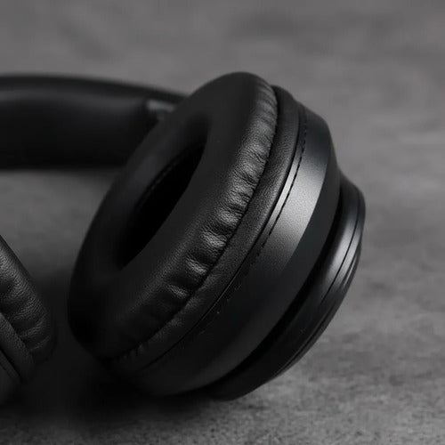 Auricular Bluetooth Usb Tf Plegable Vincha Ajustable 3.5 Hd Negro