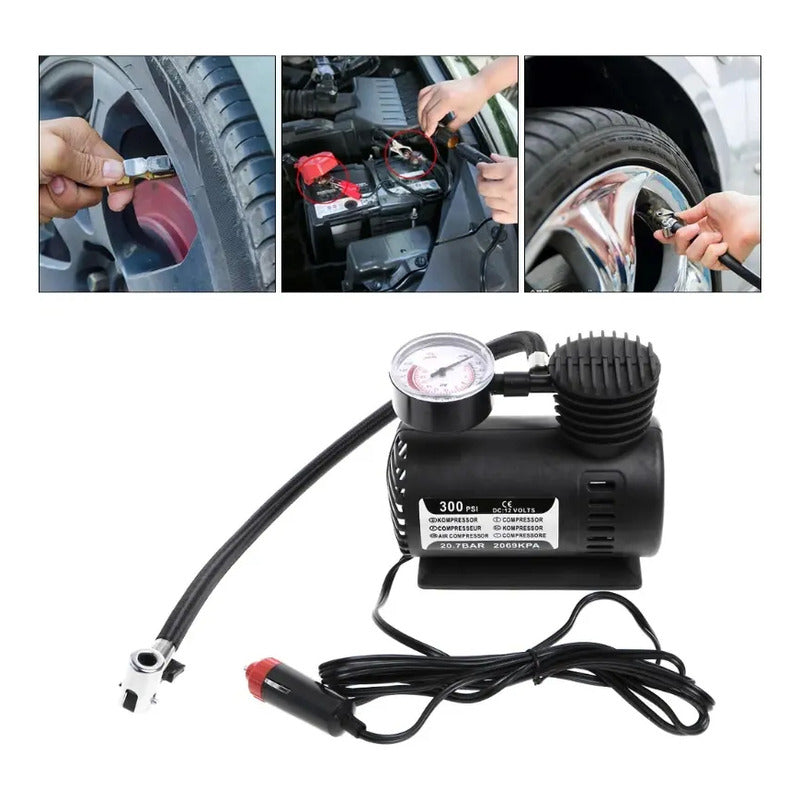 Mini Compresor De Aire 12v Portatil Multifuncional