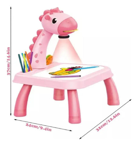Mesa De Dibujo Con Proyector Para Niños Niñas Luz Y Musica