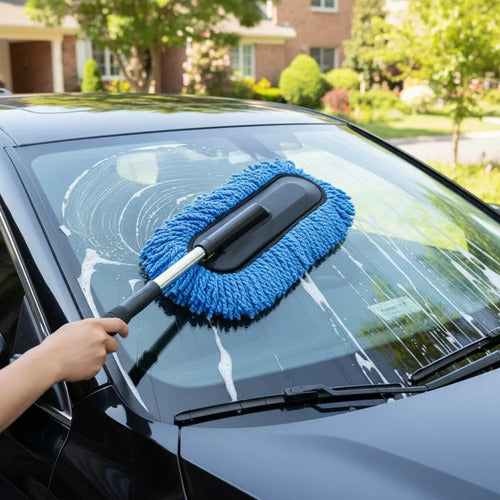 Cepillo Microfibra Extensible Para Limpiar Autos
