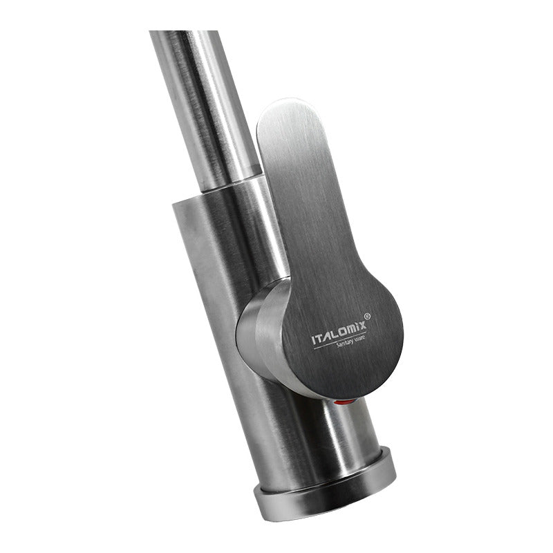 Monocomando Cocina Cuello Cisne Canilla Mesada Grifo Metal