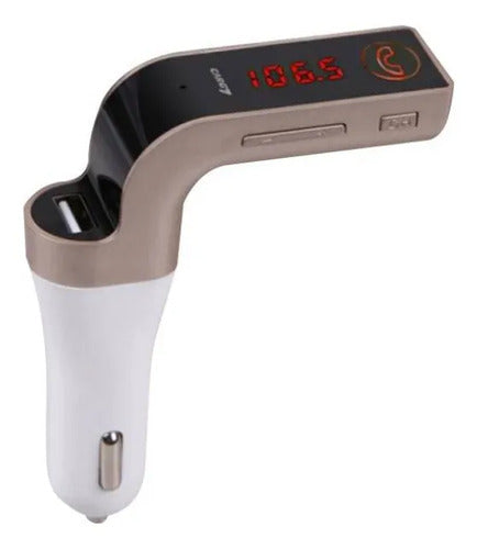 Transmisor Receptor Bluetooth Auto Fm Cargador Usb 12v 24v