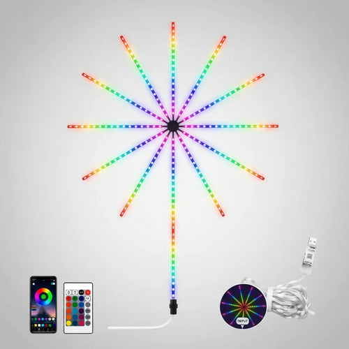 Tira Led Rgb Audiorítmica 11 Barras Control Remoto App Usb Multicolor