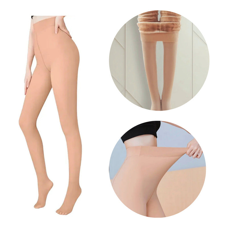Medias Termicas Mujer Can Can Leggins Corderito Talle Unico