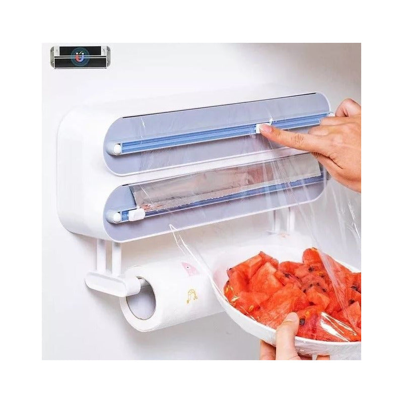 Organizador Porta Rollos Dispensador De Film Papel Aluminio