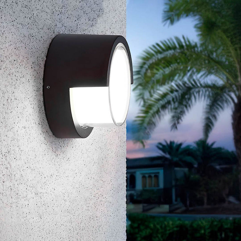Set X4 Aplique Pared Exterior Luminaria Foco Lampara