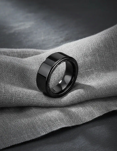 Anillo Inteligente Talle 7 Monitor Salud Deporte Ios Android Negro