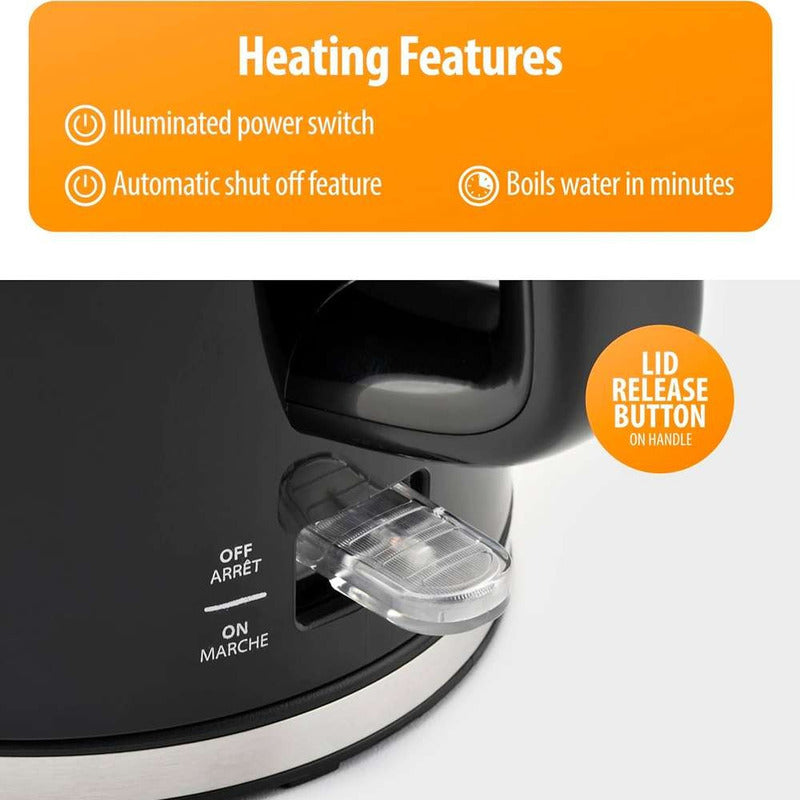 Jarra Electrica 1.7 Litros 2200w Caldera Hervidor De Agua