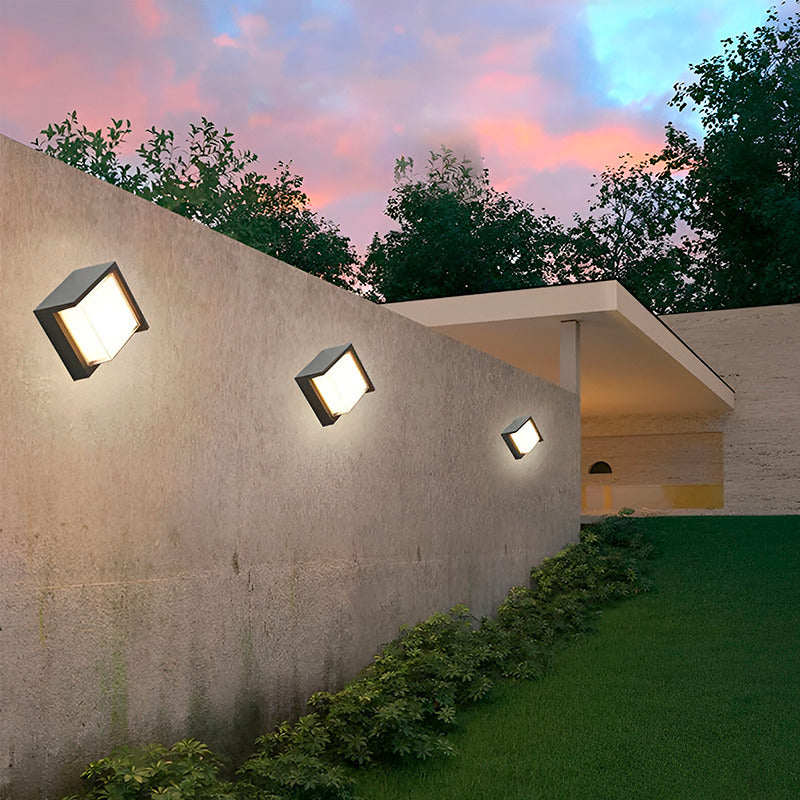 Set X10 Foco Pared Aplique Exterior Lampara Luminaria