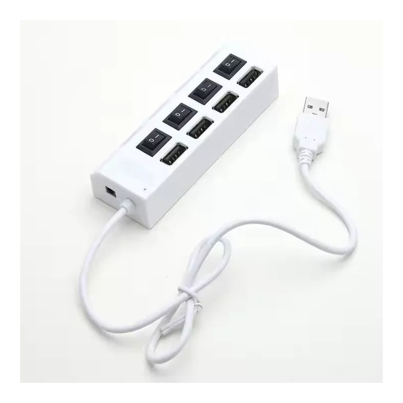 Adaptador Usb Hub 4 Puertos Con Interruptores