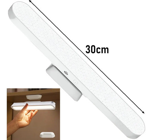 Barra Luz Led Lampara Escritorio Recargable Control Remoto Blanco