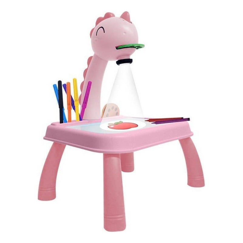 Mesa De Dibujo Infantil C/ Proyector Luz Música Y Accesorios