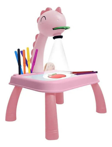 Mesa De Dibujo Infantil C/ Proyector Luz Música Y Accesorios