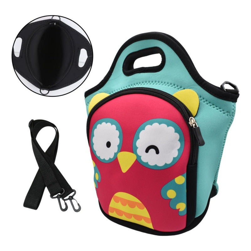 Bolso Lonchera Infantil Para Niños De Neopreno 30x27cm.