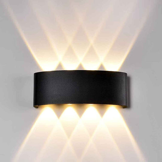 Set X4 Aplique Pared Exterior Luminaria Foco Bidireccional