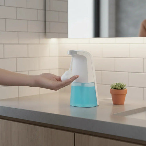 Dispensador Automatico Jabon Espuma Sensor Infrarrojo Baño Blanco