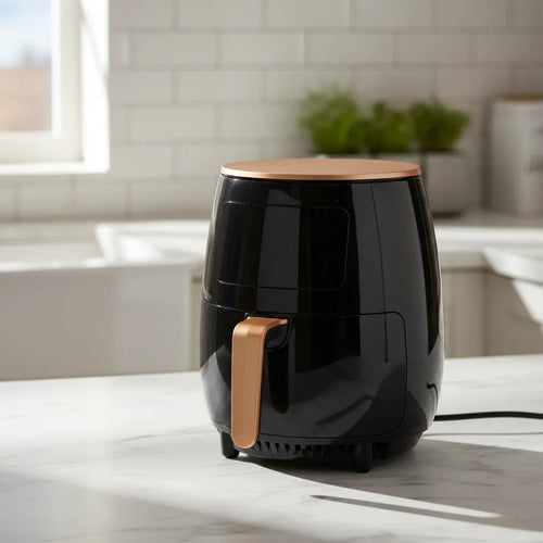 Maquina Freidora Aire Electrica 6lt 2400w Digital Cocina Negro