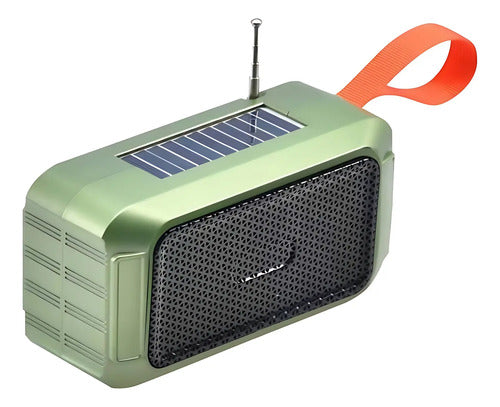 Parlante Portatil Bluetooth Solar Con Radio Fm 5w 800mah Aleatorio