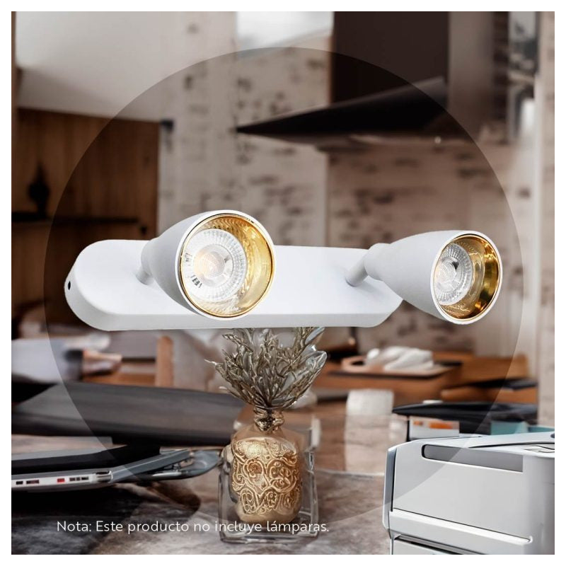 Foco Pared Techo Aplique Luminaria Lampara Blanco