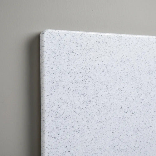 Tabla Plastica Cortar Picar Cocina Reforzada Antiderrame Granito Blanco Blanco