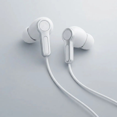 Auriculares In Ear Para Ios Con Cable Graves Profundos Blanco