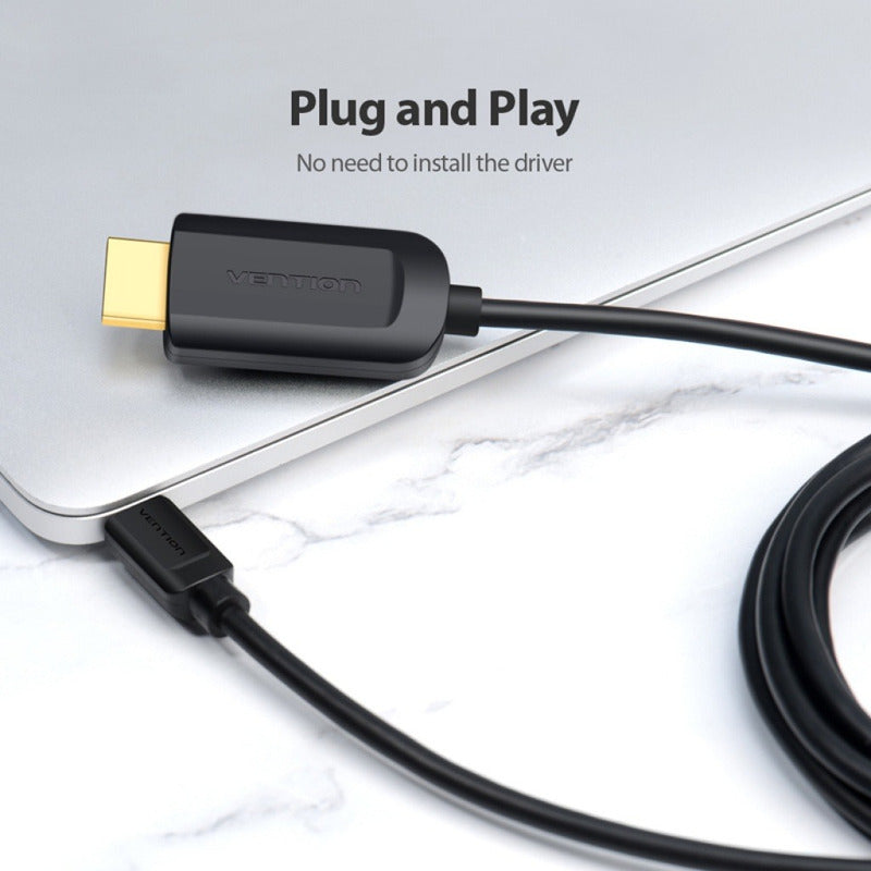 Cable Hdmi A Usb C Tipo C 4k Hd 1.5m Negro