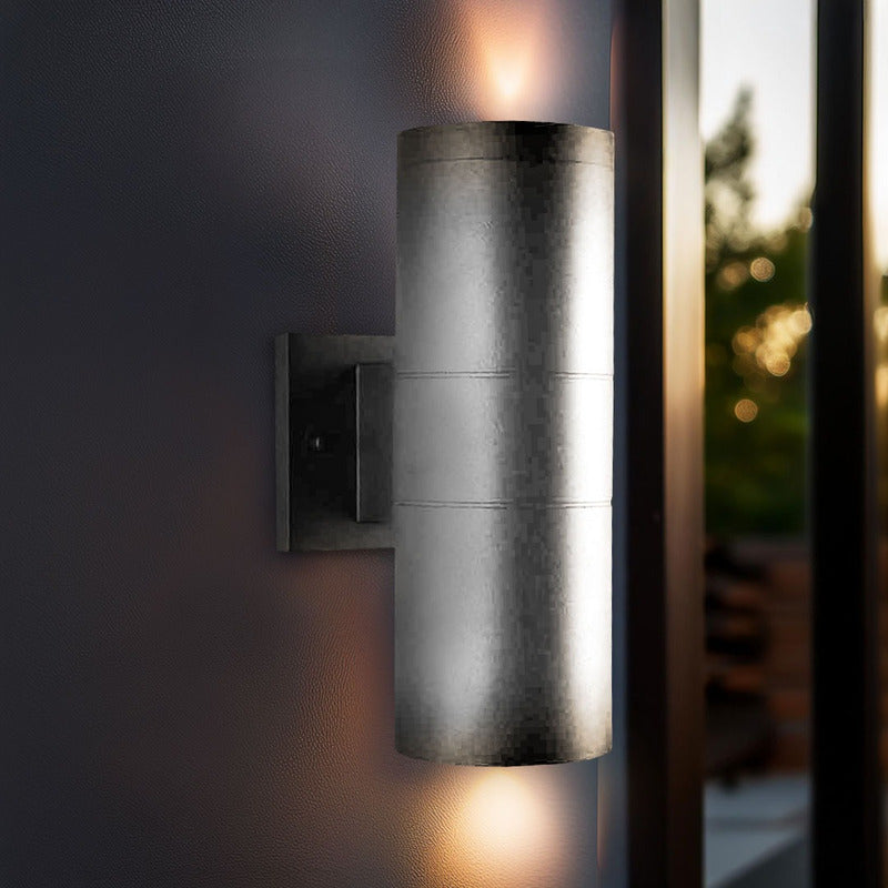 Set X2 Aplique Pared Exterior Luminaria Foco Bidireccional