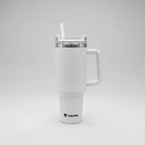 Vaso Térmico Acero Inoxidable Tapa Sorbito Plástico Lavable Aleatorio