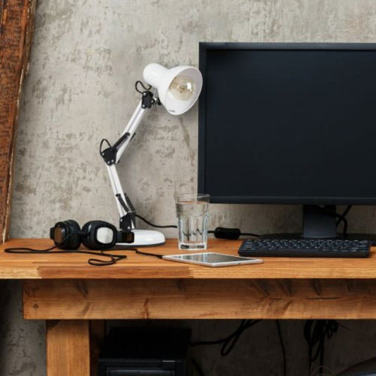 Lampara Escritorio Con Brazo Articulado Prensa Y Base