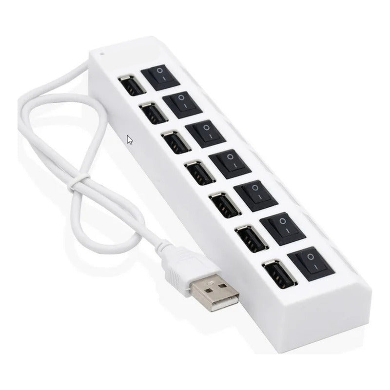 Adaptador Usb Hub 7 Puertos Con Interruptores