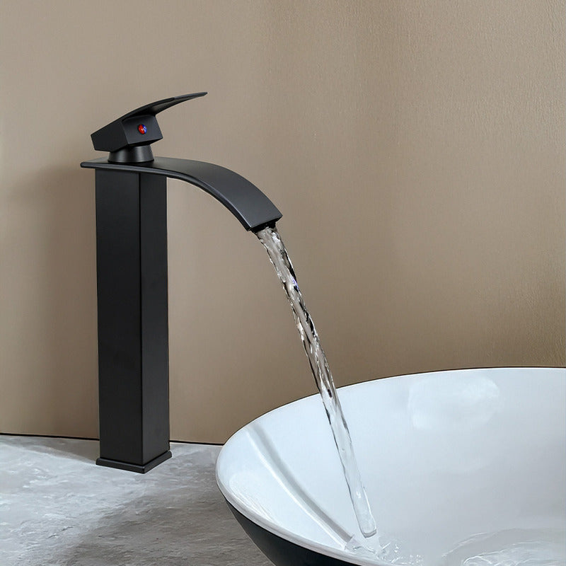Canilla Negra Para Lavatorio Baño Monocomando Mezcladora
