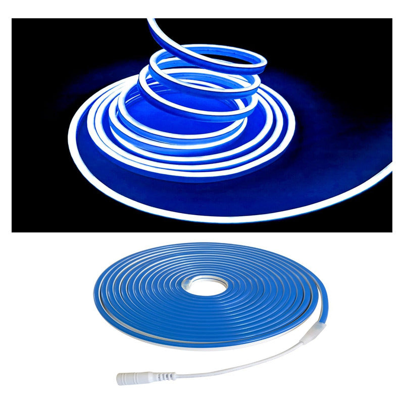 X2 Tira Led Neon Flexible 5 Mts Manguera Luz 10 Metros Total