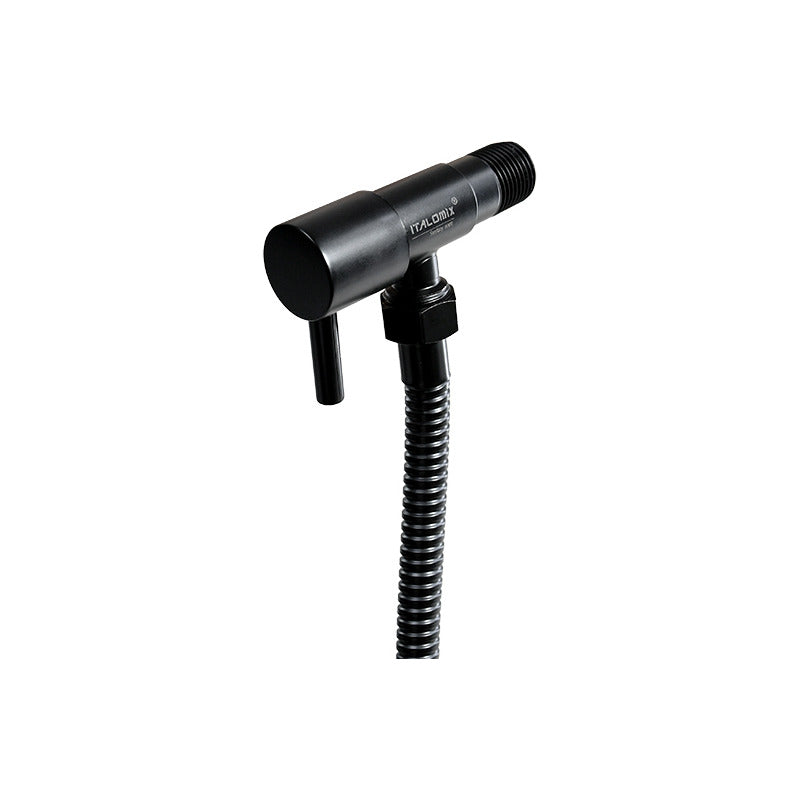 Ducha Higienica Negra Griferia Grifo Baño Con Boton