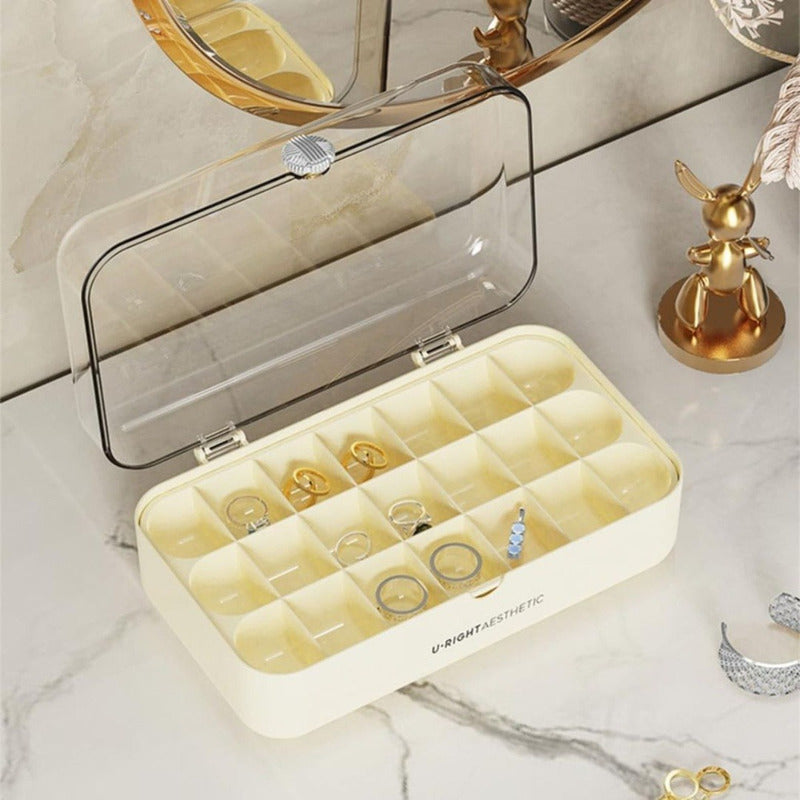 Caja Organizadora Para Joyas Anillos Accesorios 25x15x10cm