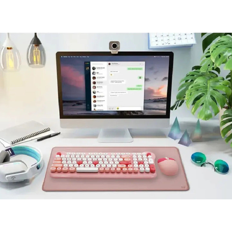 Combo Teclado Y Mouse Inalambrico 2 Colores