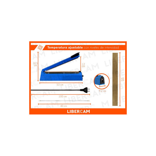 Selladora De Bolsa Spica Selladora Rsel-40 Color Azul