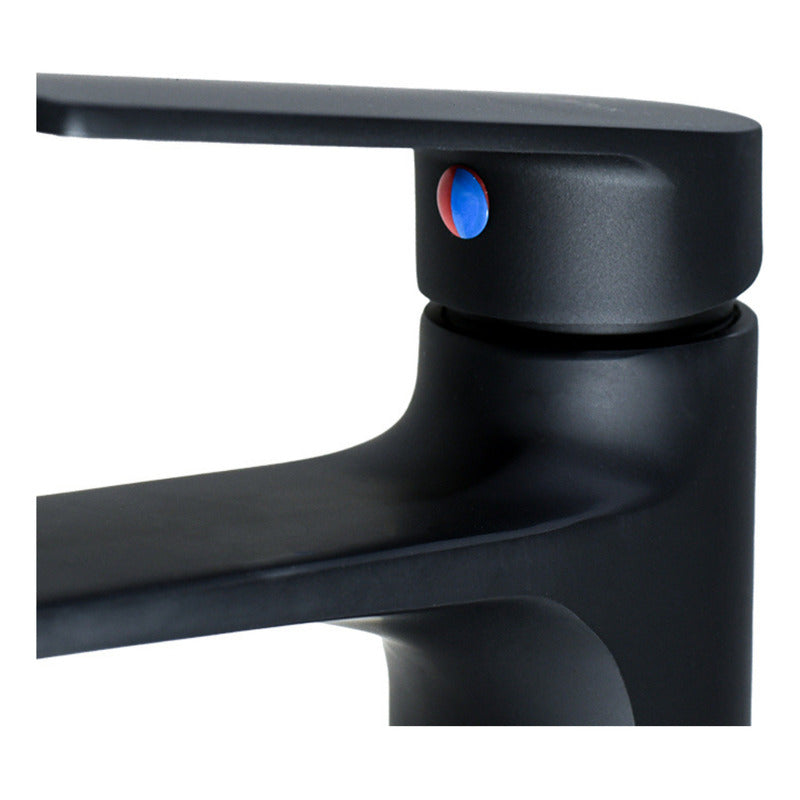 Canilla Negra Para Lavatorio Baño Monocomando Mezcladora