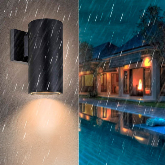 Set X2 Aplique Pared Exterior Luminaria Foco Unidireccional