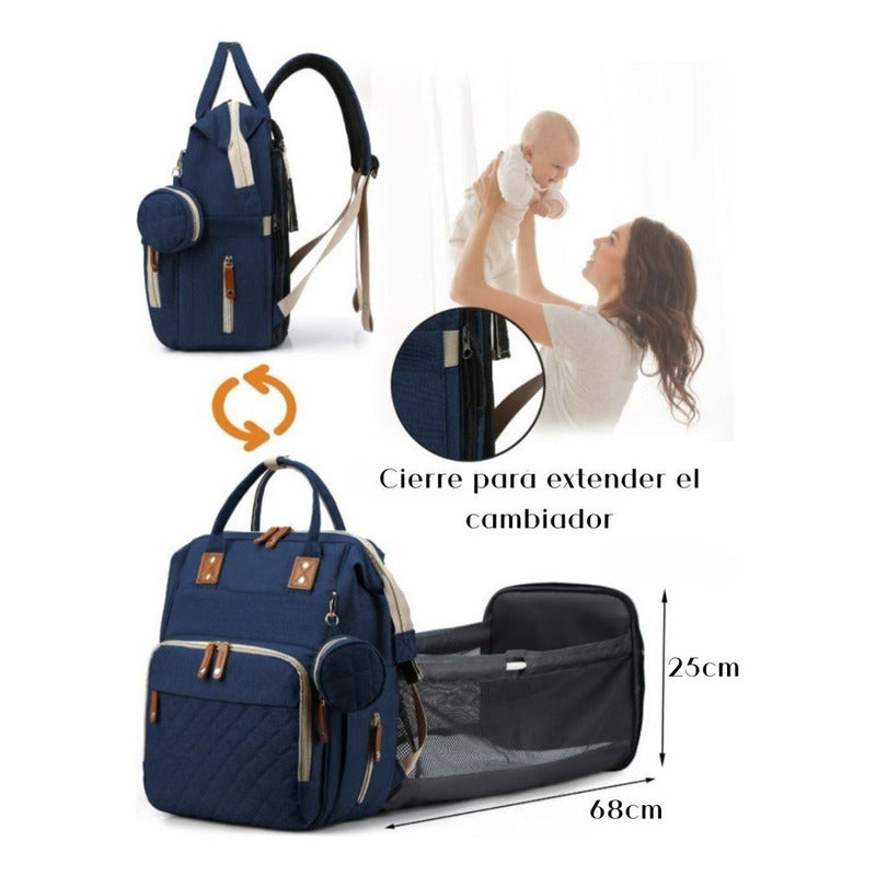Mochila Maternal Convertible Con Cambiador