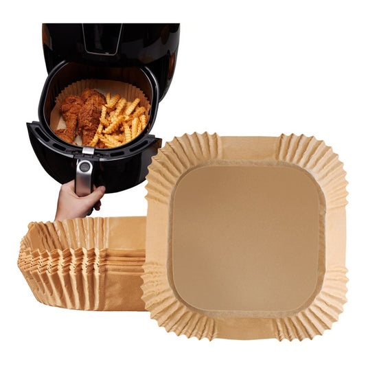 Papel Freidora Sin Aceite 16x4.5cm X 50 Unidades Cuadrada