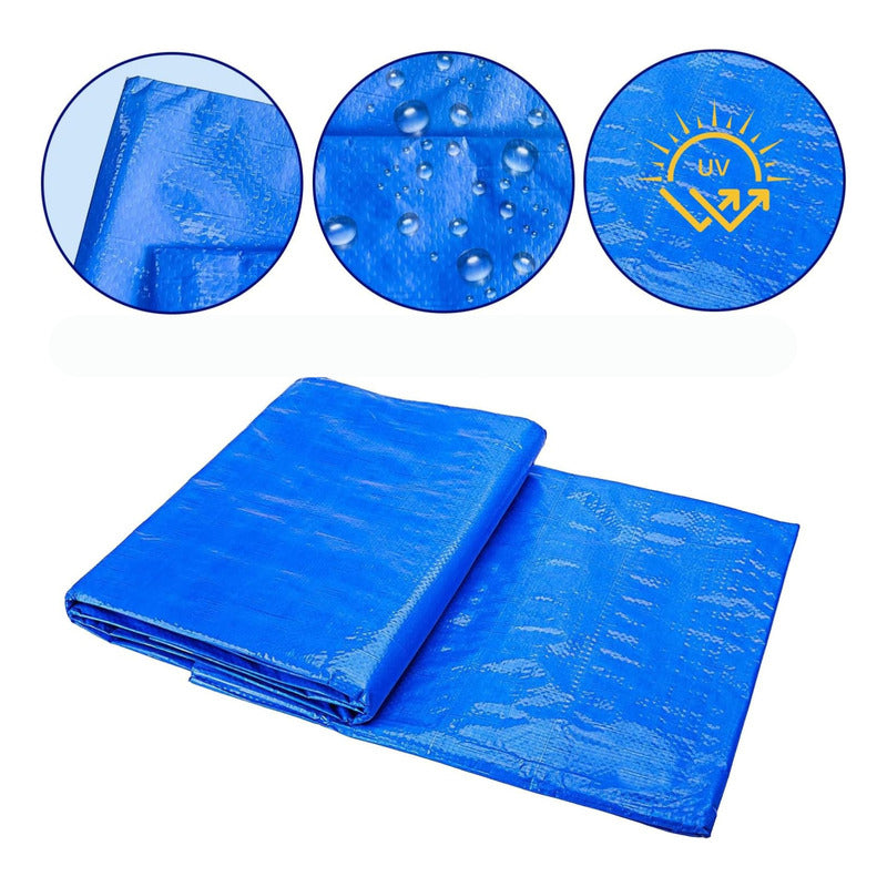 Toldo 3x2 Impermeable Camping Lona Con Ojales Multiuso