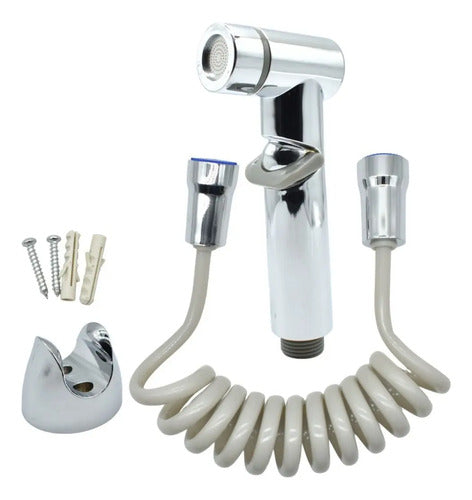 Ducha Higienica Griferia Grifo Baño Bidet Con Soporte