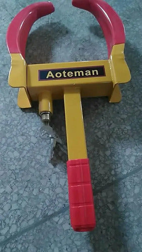 Traba Cepo Ruedas Auto Antirrobo Acero Ajustable Con Llave